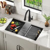 32&rdquo; Workstation Kitchen Sink Undermount&nbsp;16 Gauge&nbsp;Stainless Steel Single Bowl with&nbsp;WorkFlow&trade; Ledge and Accessories